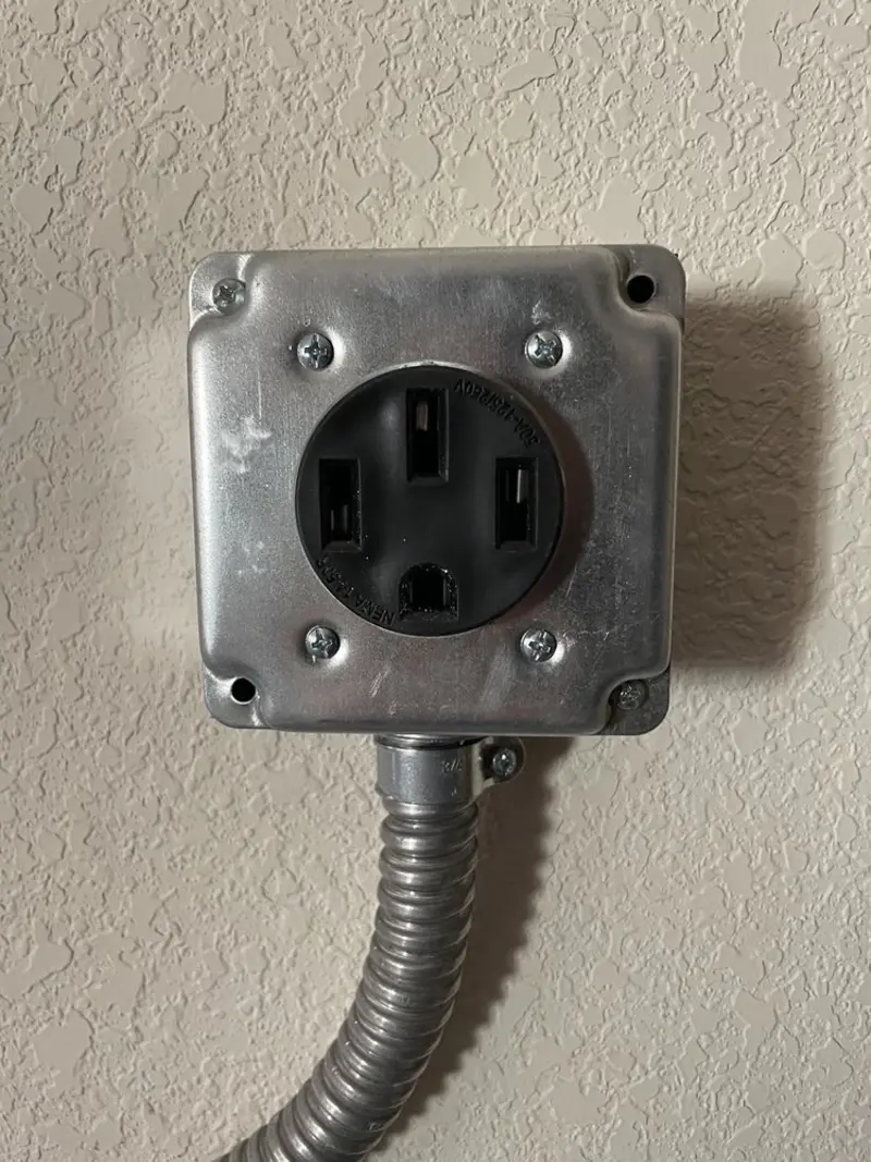 NEMA 14-50 outlet installed for Electrical Panel Upgrade in Cape Coral